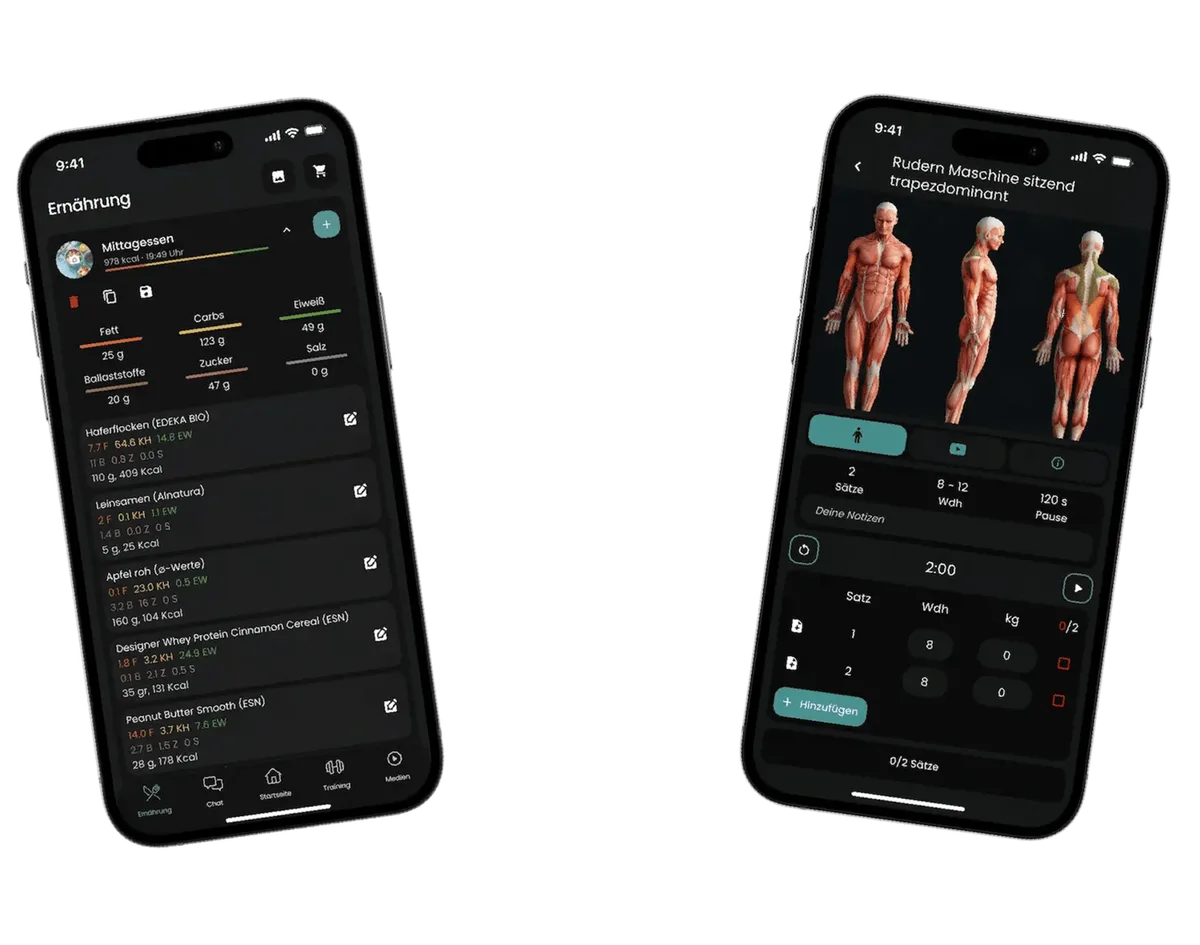 Die LeanLiving App: Ernährungs-Tracking und Trainingsübersicht auf dem Smartphone